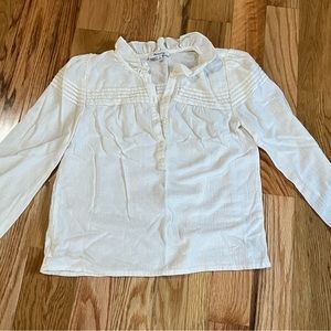 Madewell cream cotton top. XS